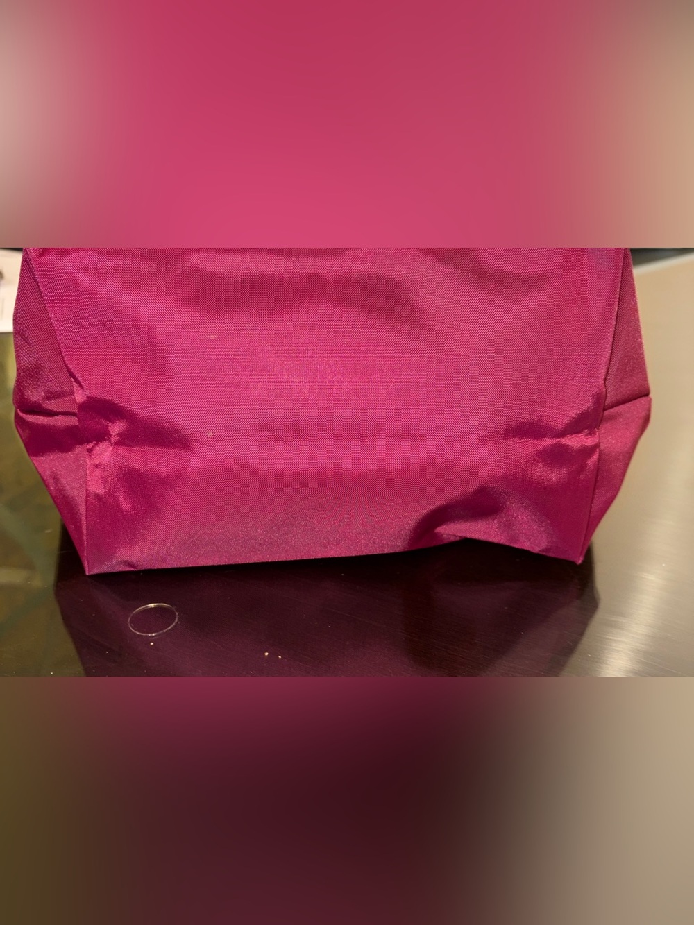 Longchamp Le Pliage Club Small Nylon Travel Bag Plum - Picture 4 of 15
